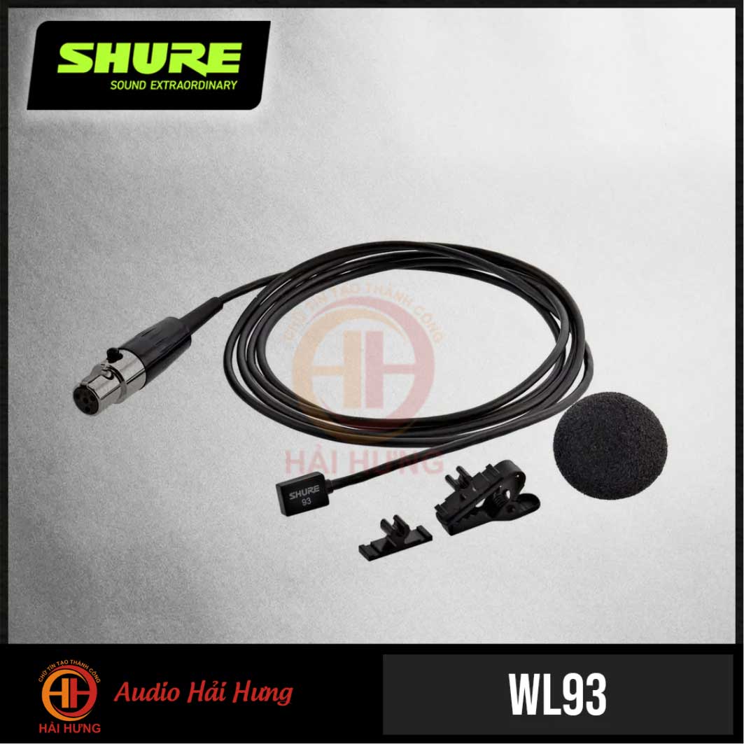 Micro trợ giảng không dây cài áo Shure WL93