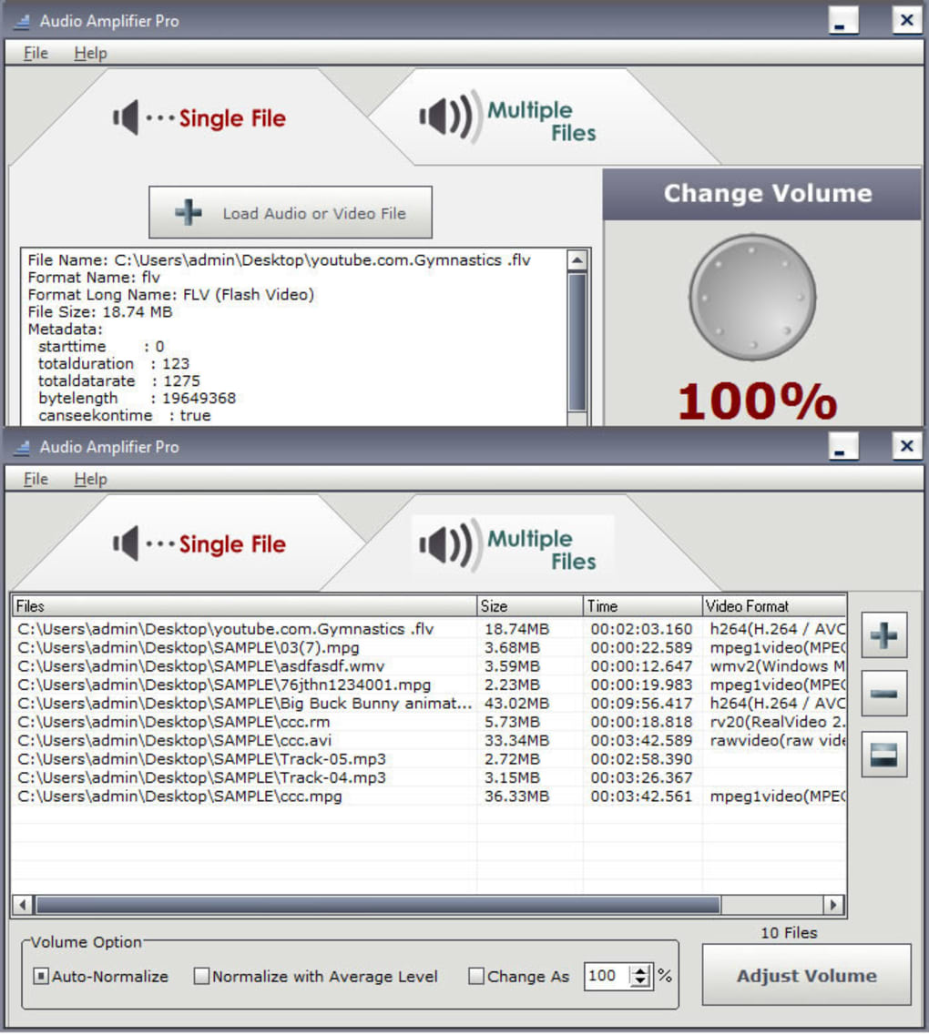 Phần mềm khuếch đại âm thanh Audio Amplifier Pro