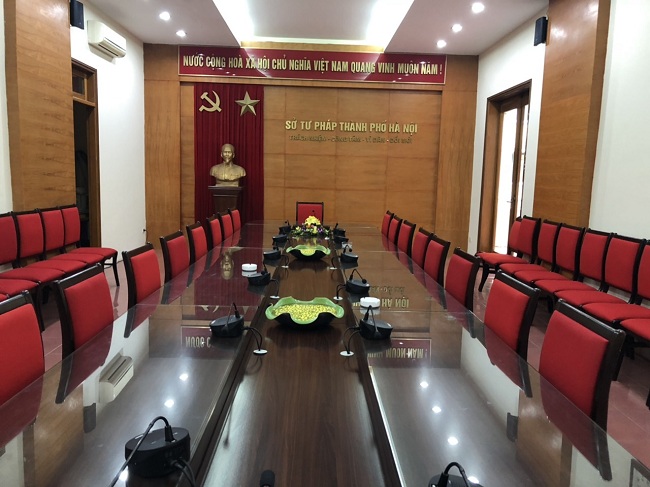 Hải Hưng lắp đặt hệ thống hội thảo TOA TS-680-AS cho Sở Tư pháp Hà Nội