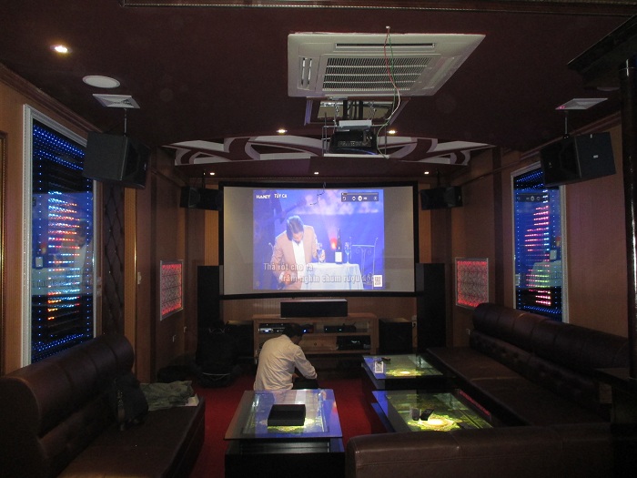 Hải Hưng lắp đặt phòng chiếu phim kết hợp karaoke tại khu biệt thự Pháp Vân