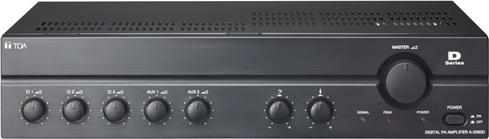 Tăng âm liền Mixer TOA A-2060D CE - Công suất 60W, hiệu suất cao