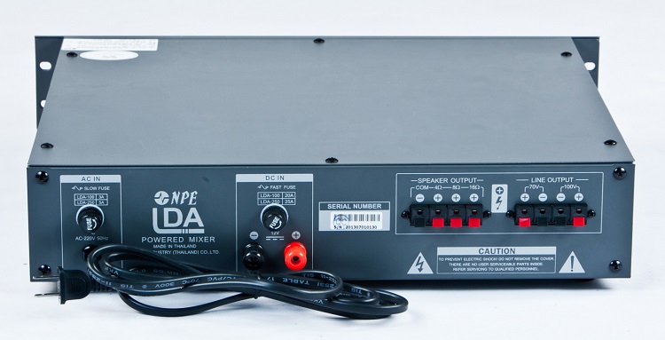 Mặt sau ampli NPE LDA100